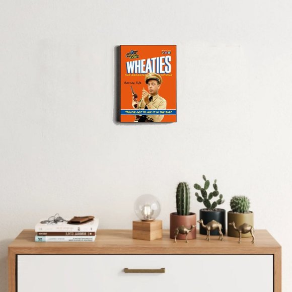 Framed Barney Fife The Andy Griffith Show Wheaties Cereal Box Cover - Picture 2 of 4